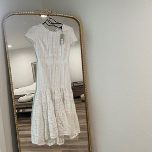 Banana Republic white midi dress